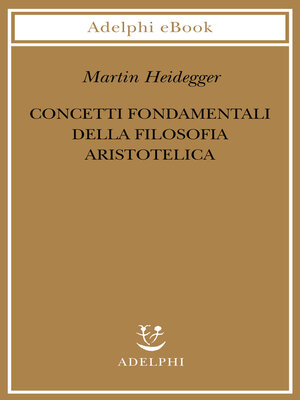 cover image of Concetti fondamentali della filosofia aristotelica